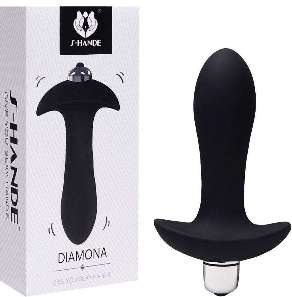 PLUG ANAL COM VIBRADOR E MASSAGEADOR DE PROSTATA